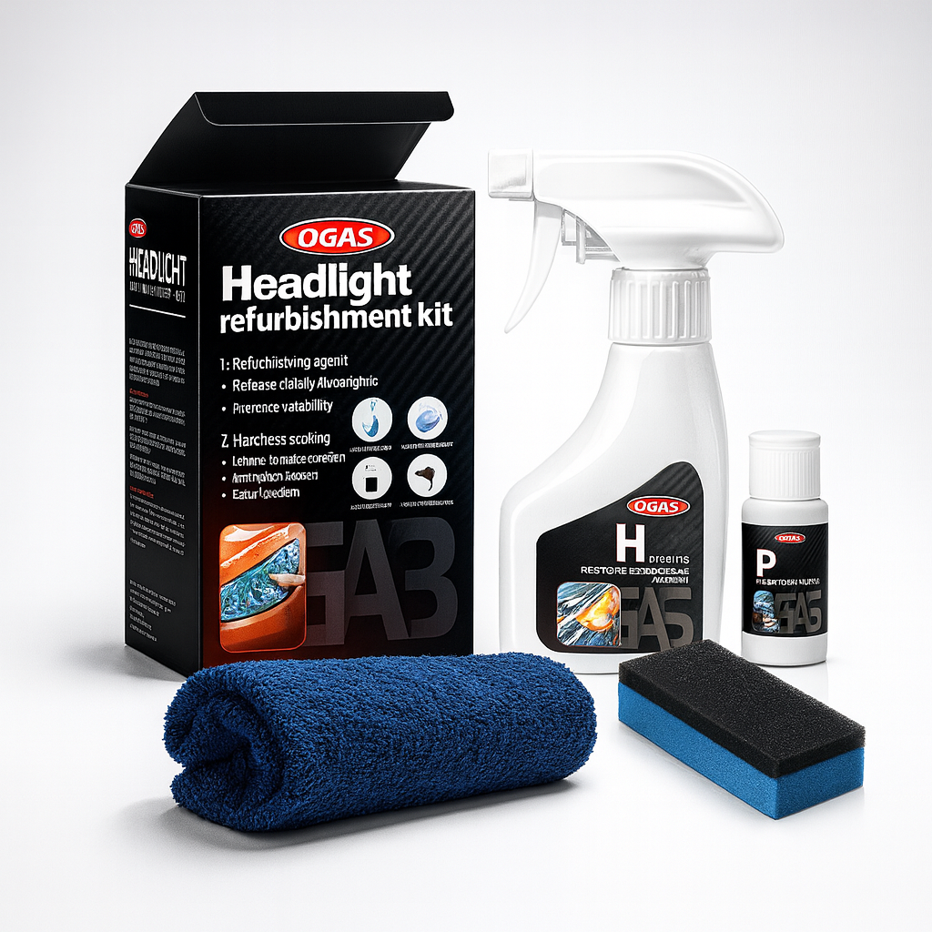 OptiClear™ – Kit rénovateur de phares voiture (180ml)